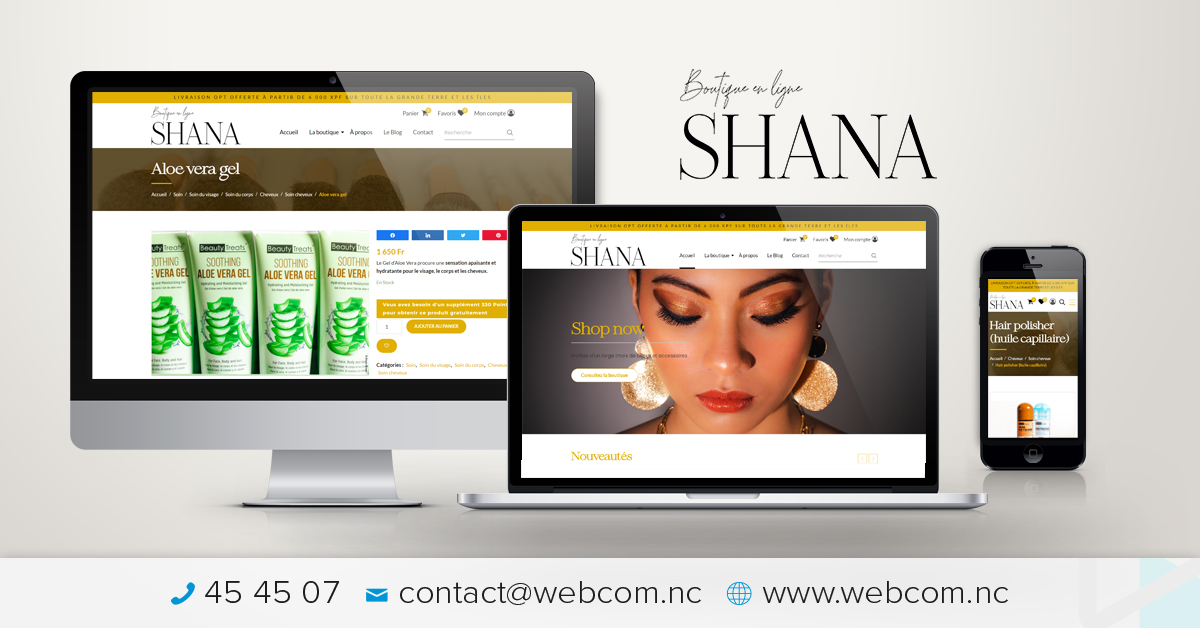 Création du site internet Shana